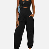 Cutout Scoop Neck Wide Strap Jumpsuit