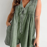 Tied Romper with Pockets