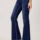 RISEN Full Size Low Rise Flare Jeans