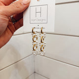 Pearl & Gold Dangle Earrings Hart
