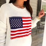 Simply Southern | USA Sweater Ivory - Final Sale