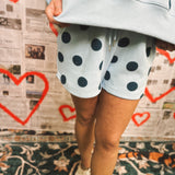 Polka Dot Short - Blue