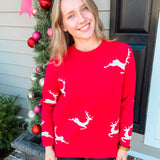 Red Rudolph Sweater - Final Sale