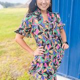 Colors In The Fall Dress - Multi