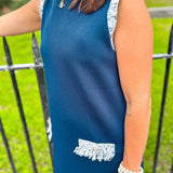 Graceful Glam Dress- Navy