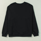 Plus Size Round Neck Long Sleeve Sweatshirt