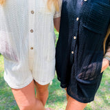 Beachy Keen Romper- Black