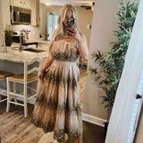 Naomii Midi Dress - Taupe