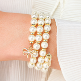 BuDhaGirl White Pearl Wrap Bracelet - Final Sale