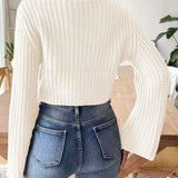 Mock Neck Long Sleeve Sweater