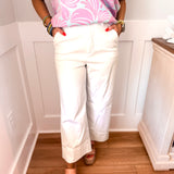 Spanx Crop Wide Leg White