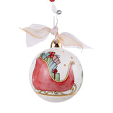 Santa Sleigh Ornament - Final Sale