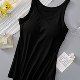 Round Neck Tank with Bra