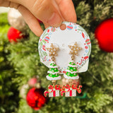 Christmas Tree & Gift Drop Earrings - Final Sale