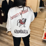 Queen Of Sparkles | UGA Big Icons Scattered All Over Sweatshirt - Final Sale