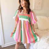 Little Life Mini Dress- Multi