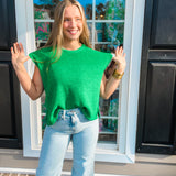 Crew Neck Sweater - Kelly Green