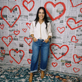 Janet High Rise Boyfriend-Cuffed Barrel Jeans - Dark