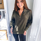 SPANX Airessentials Shine Half Zip