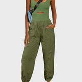 Cutout Scoop Neck Wide Strap Jumpsuit