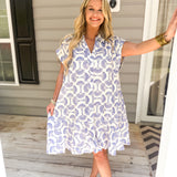 Take It All In Dress - Blue