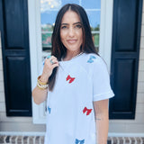 Patriotic Bows Short Set - Final Sale