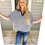Falls Into Me Top - Navy