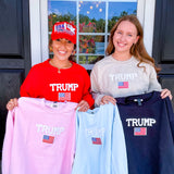 Trump Crewneck Sweatshirt- Light Blue