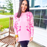 Post It Up Sweater - Pink