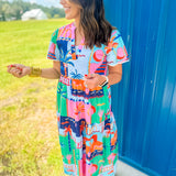 Tropic Livin Maxi Dress- Multi