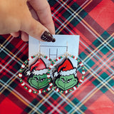 Grinch Stole Christmas Hoop Earring - Final Sale