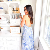 Sincerely Ours | Sicilian Summer Midi Dress - Blue