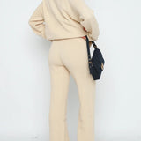 Quarter Zip Long Sleeve Top and Pants Set