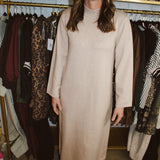 See Ya Next Fall Midi Dress - Sand