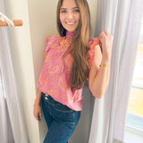 Transitional Sunset Top - Pink