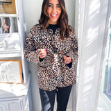 All About It Quilted Jacket- Leopard