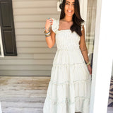 Sweetest One I Know Midi Dress - Green Tea