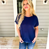 No Need To Think Top - Navy