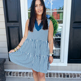 Mary Square | Newport Lined Up Dress - Navy