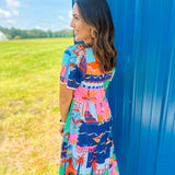 Tropic Livin Maxi Dress- Multi