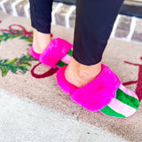 Felicity Stripe Slipper - Pink