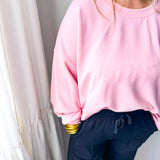 Comfort Cropped Pullover- Candy