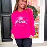 Popular Sweatshirt - Hot Pink