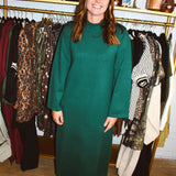 See Ya Next Fall Midi Dress - Pine