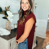 Good Things Never Leave Top - Burgundy