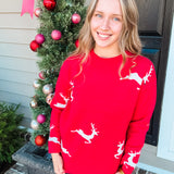 Red Rudolph Sweater - Final Sale