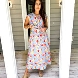 A Possibility Midi Dress - Light Blue