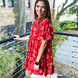 Bring On The Sunshine Dress - Red