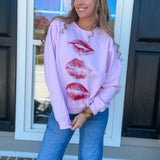 Lips Sweatshirt - Pink - Final Sale