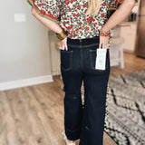 Remi Tummy Control HR Crop Wide Leg Pant - Dark